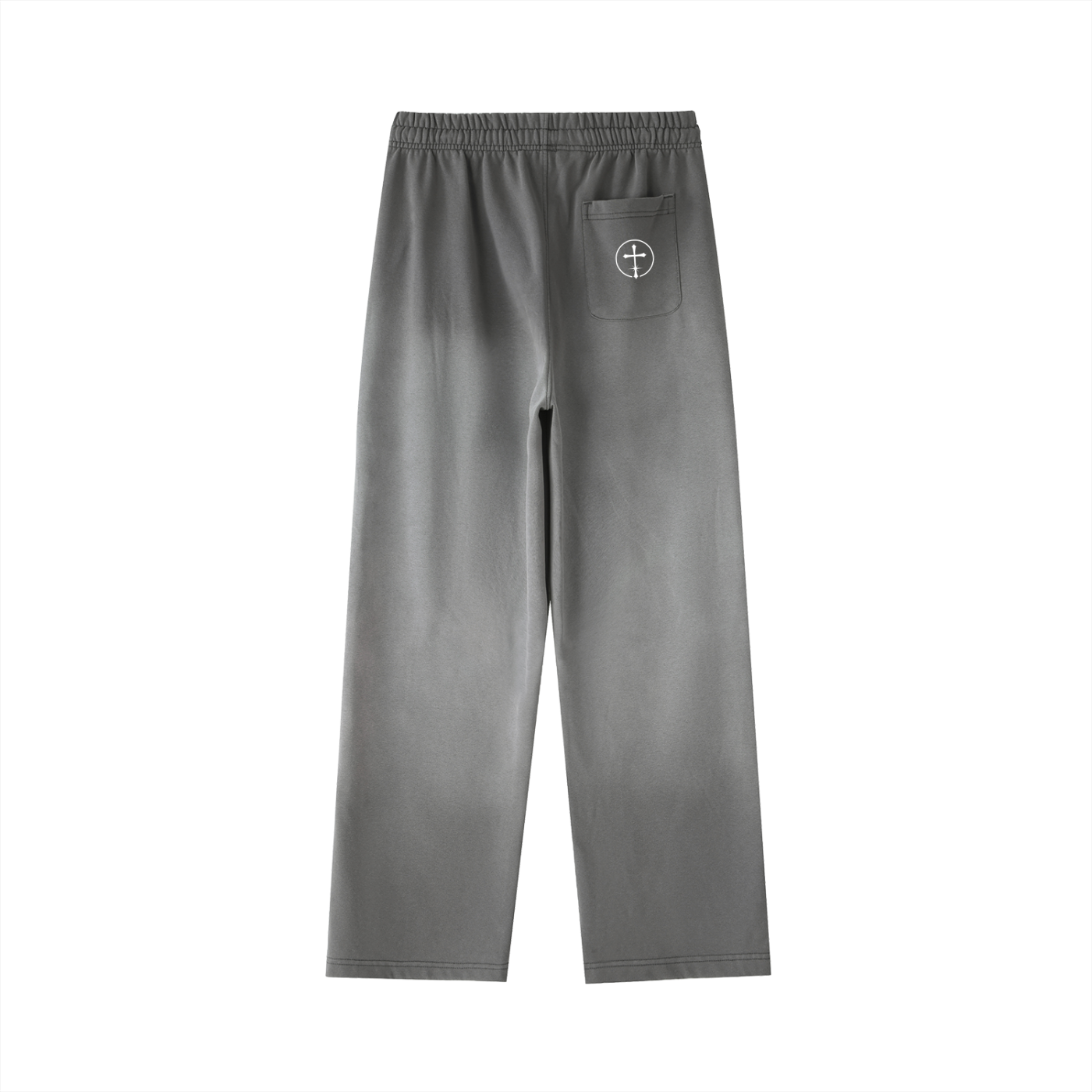 Washed Straight-Leg Logo Sweatpants