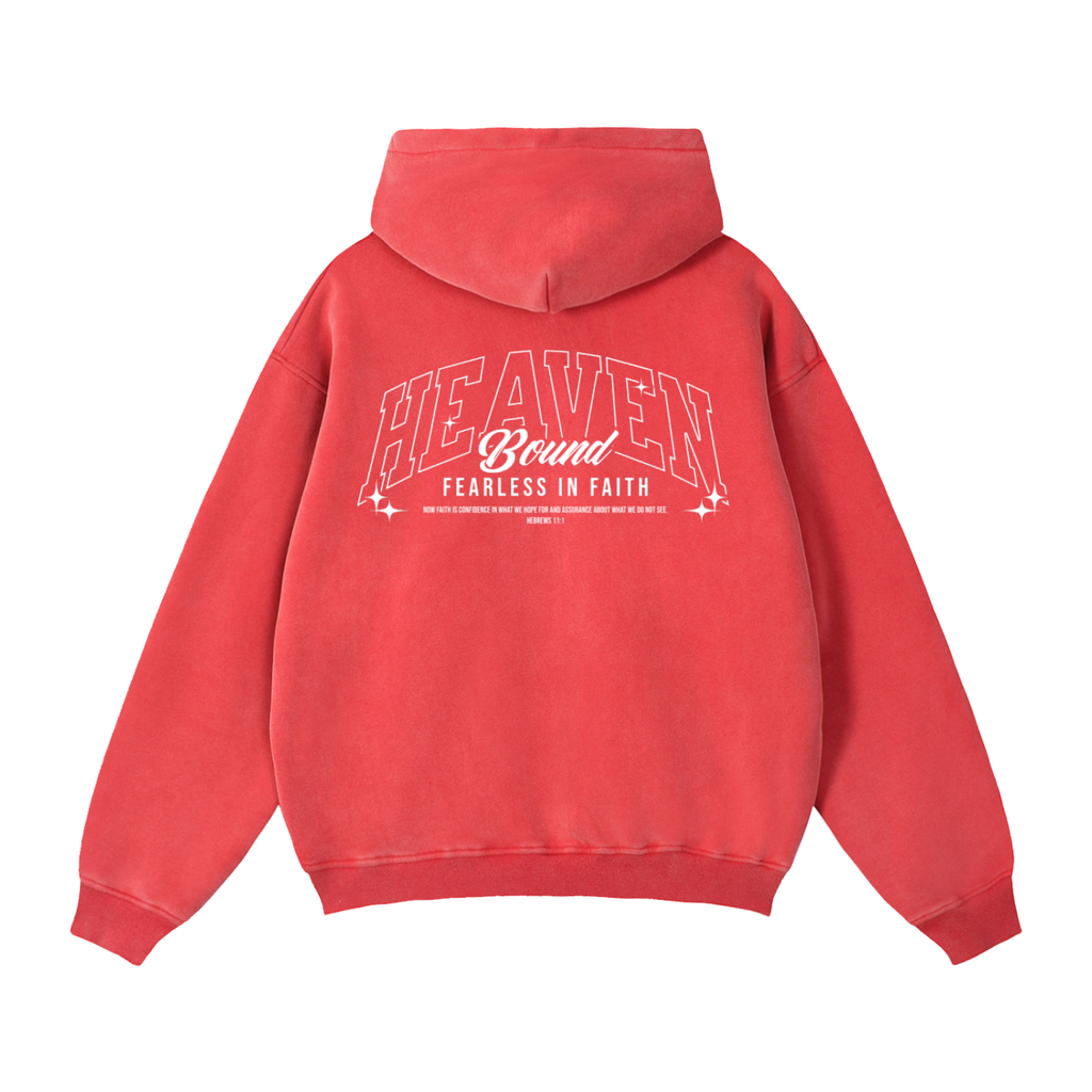 Washed Graphic Back Zip-Up