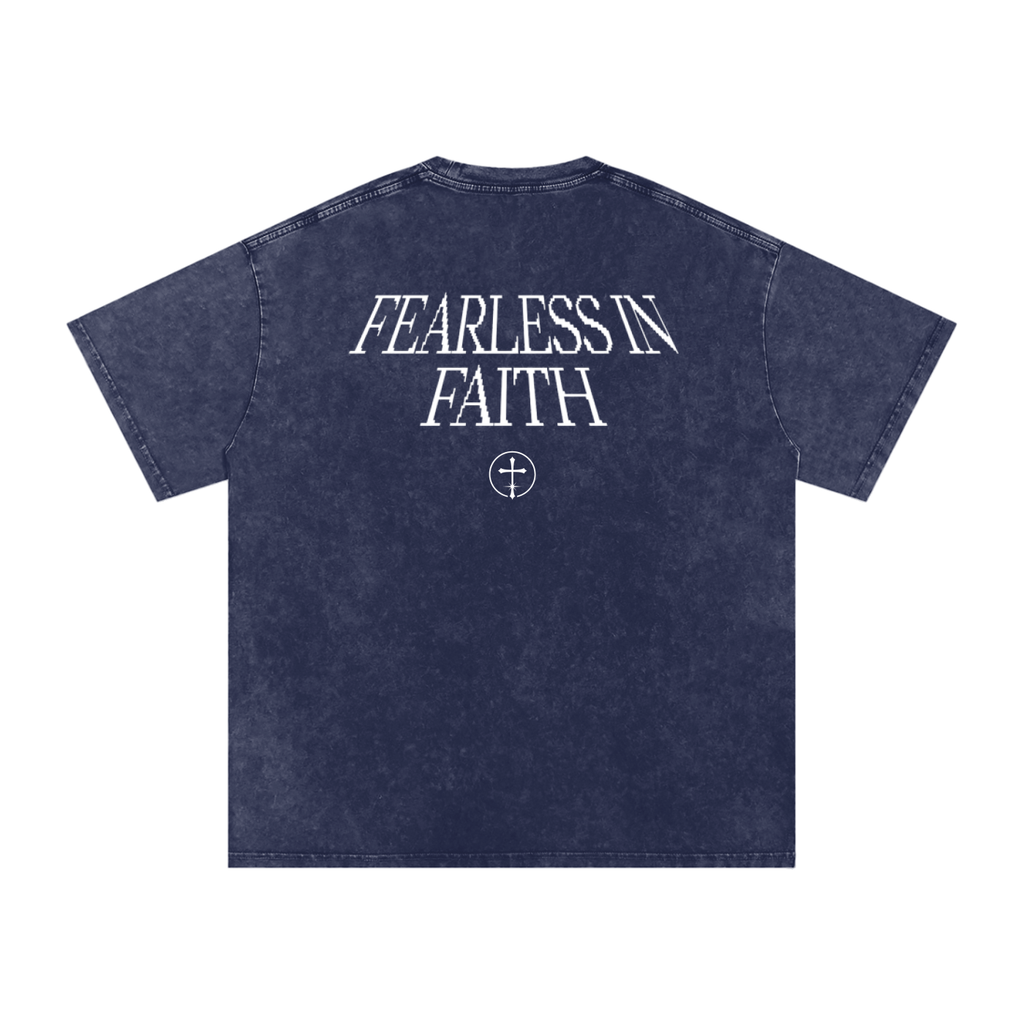 Washed Fearless in Faith Cotton Tee