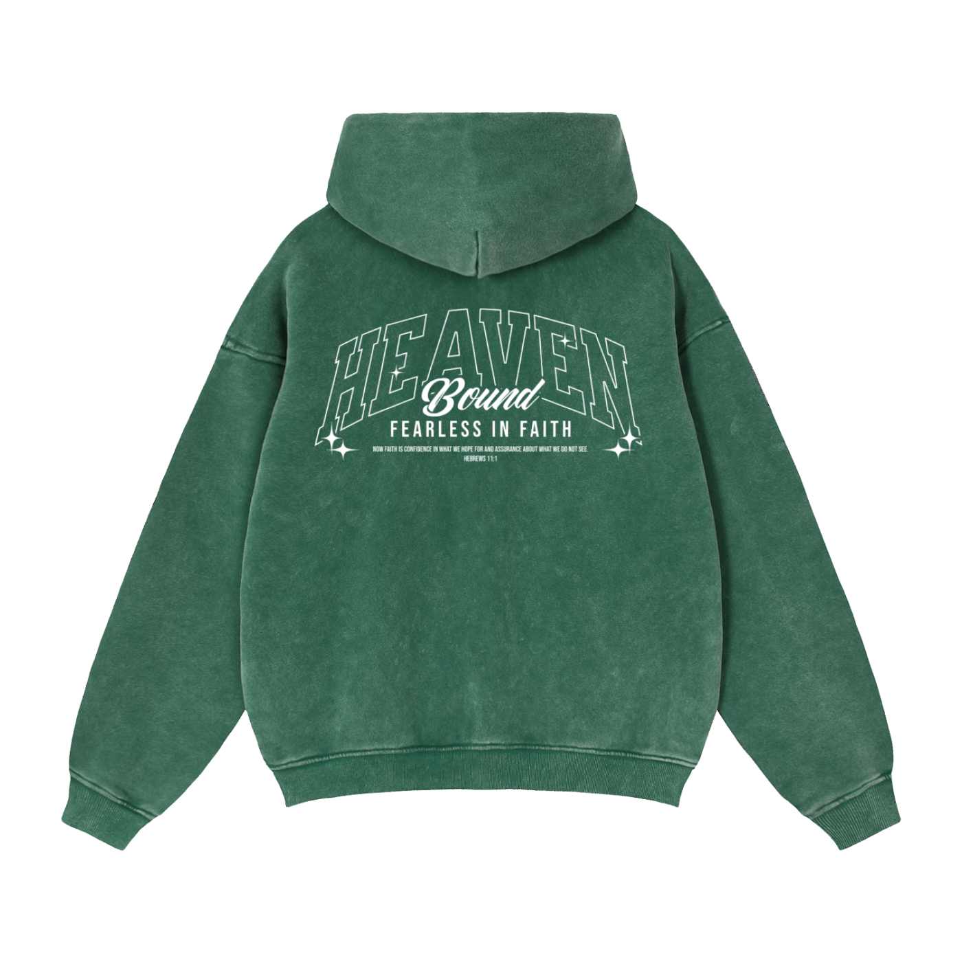 Washed Graphic Back Zip-Up