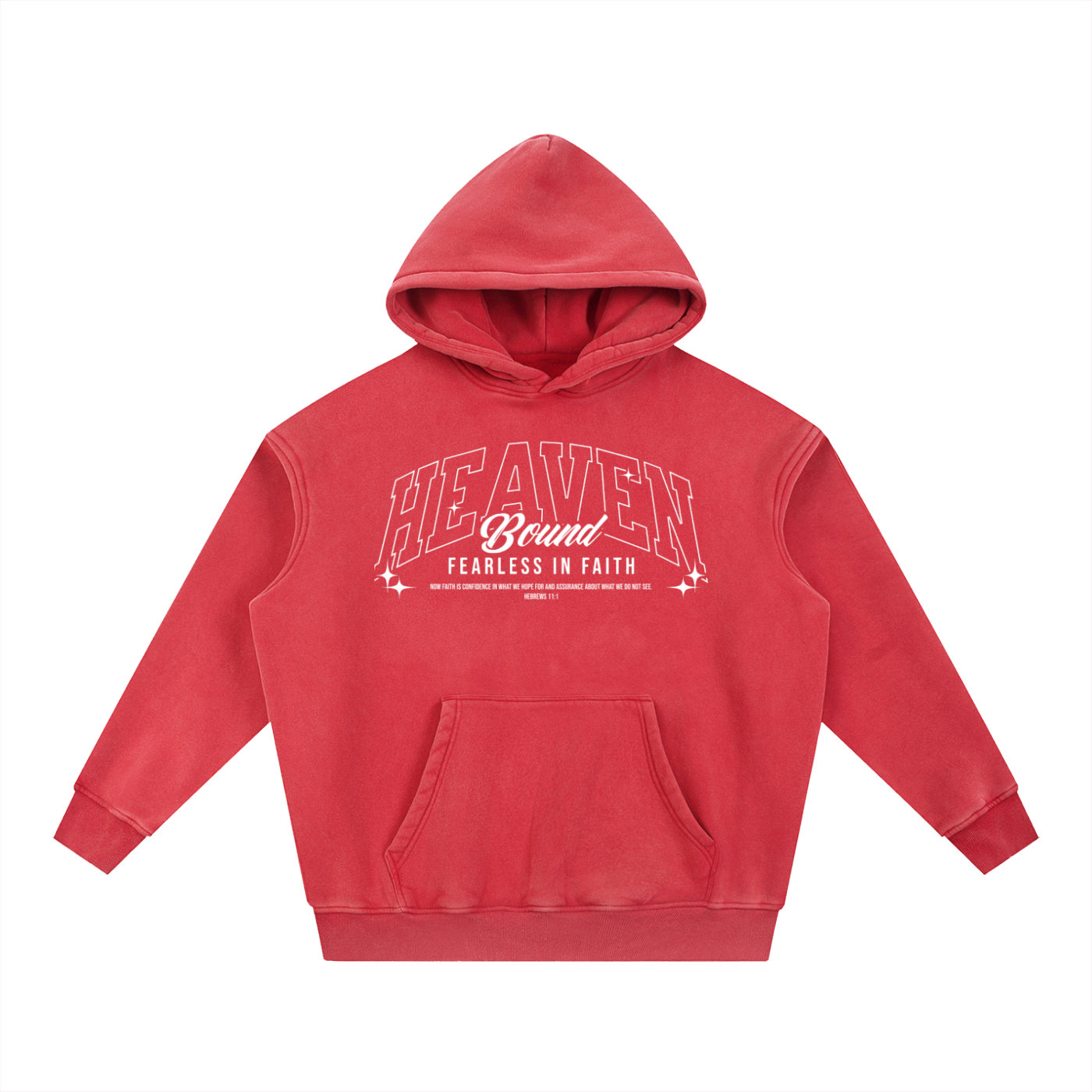 Washed Graphic Back Fleece Hoodie