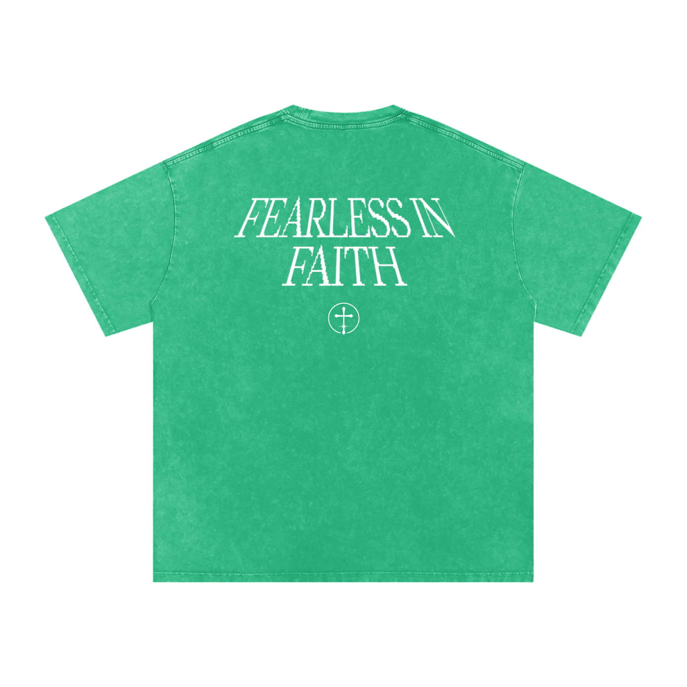Washed Fearless in Faith Cotton Tee