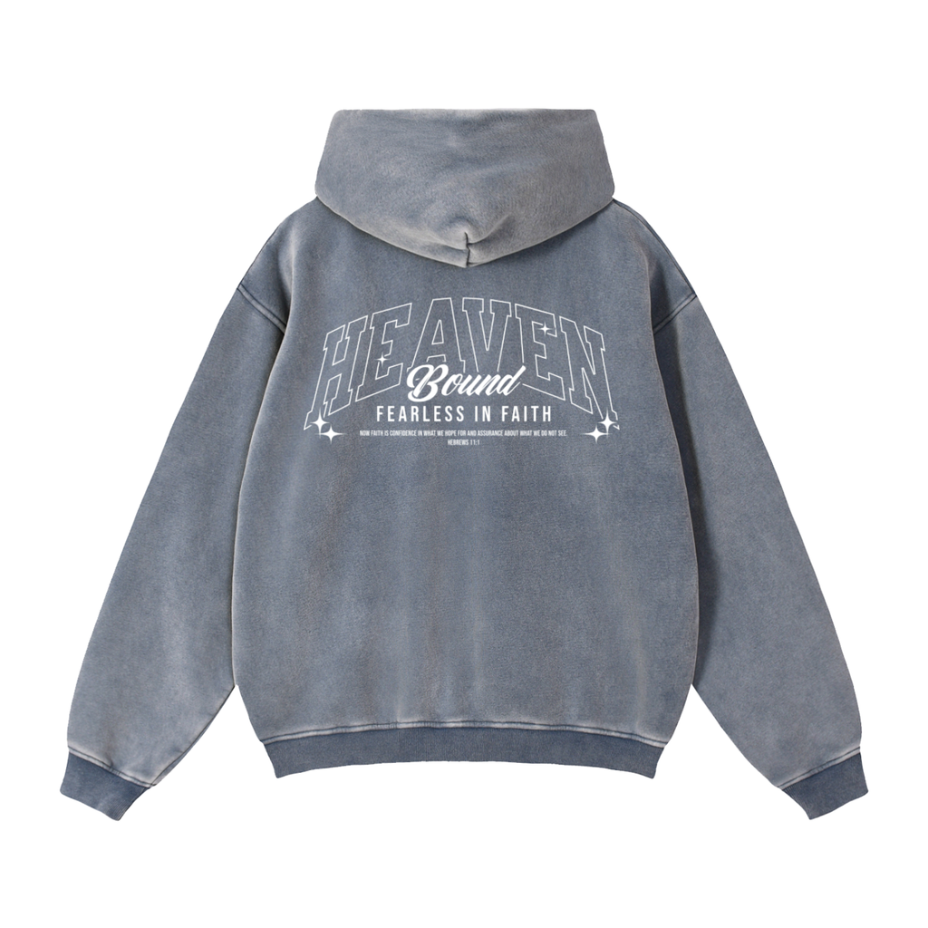 Washed Heaven Bound Star Zip-up