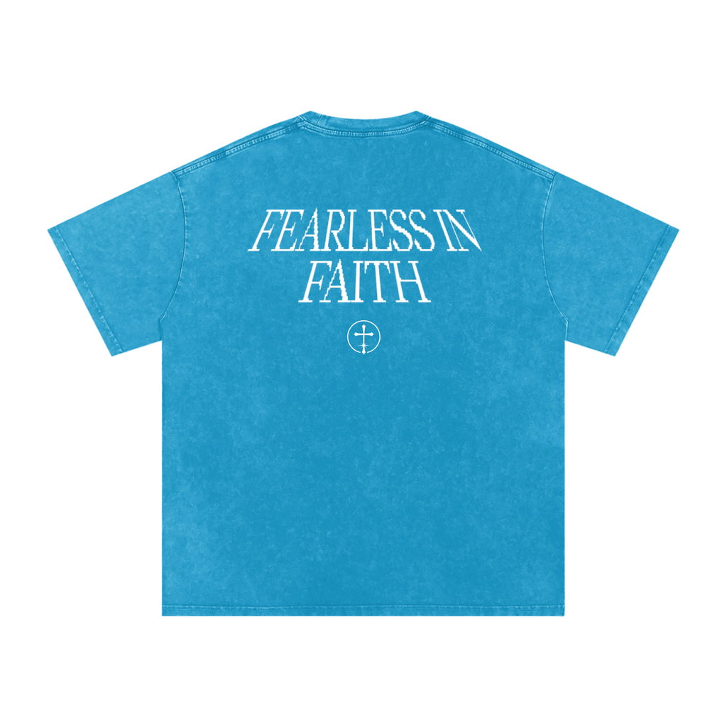 Washed Fearless in Faith Cotton Tee