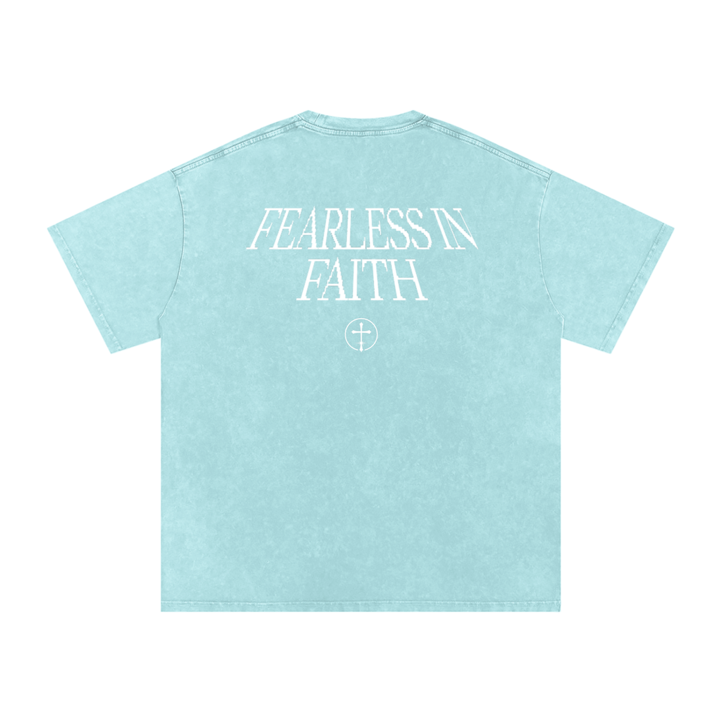 Washed Fearless in Faith Cotton Tee