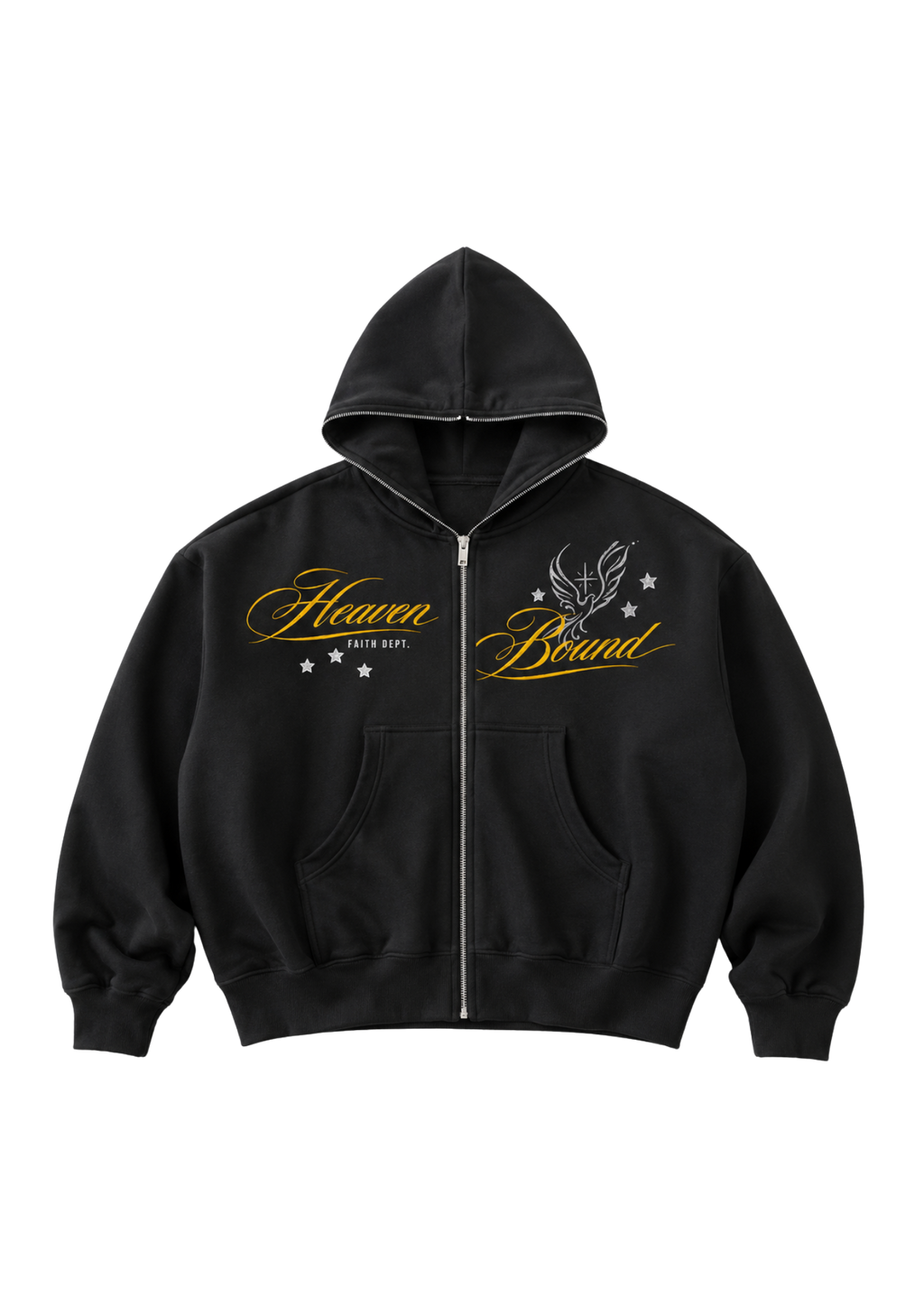 Full-Zip Graphic Hoodie