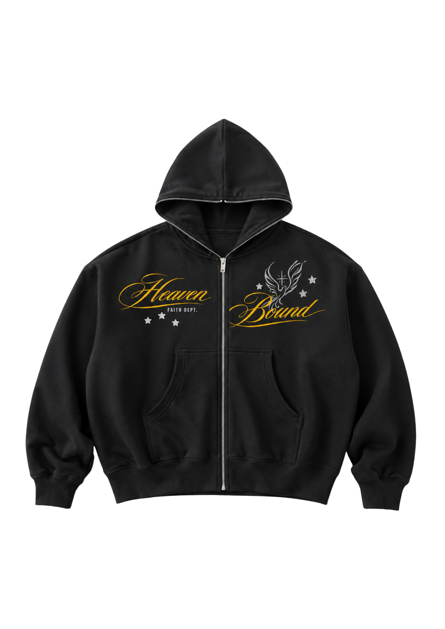 Full-Zip Graphic Hoodie