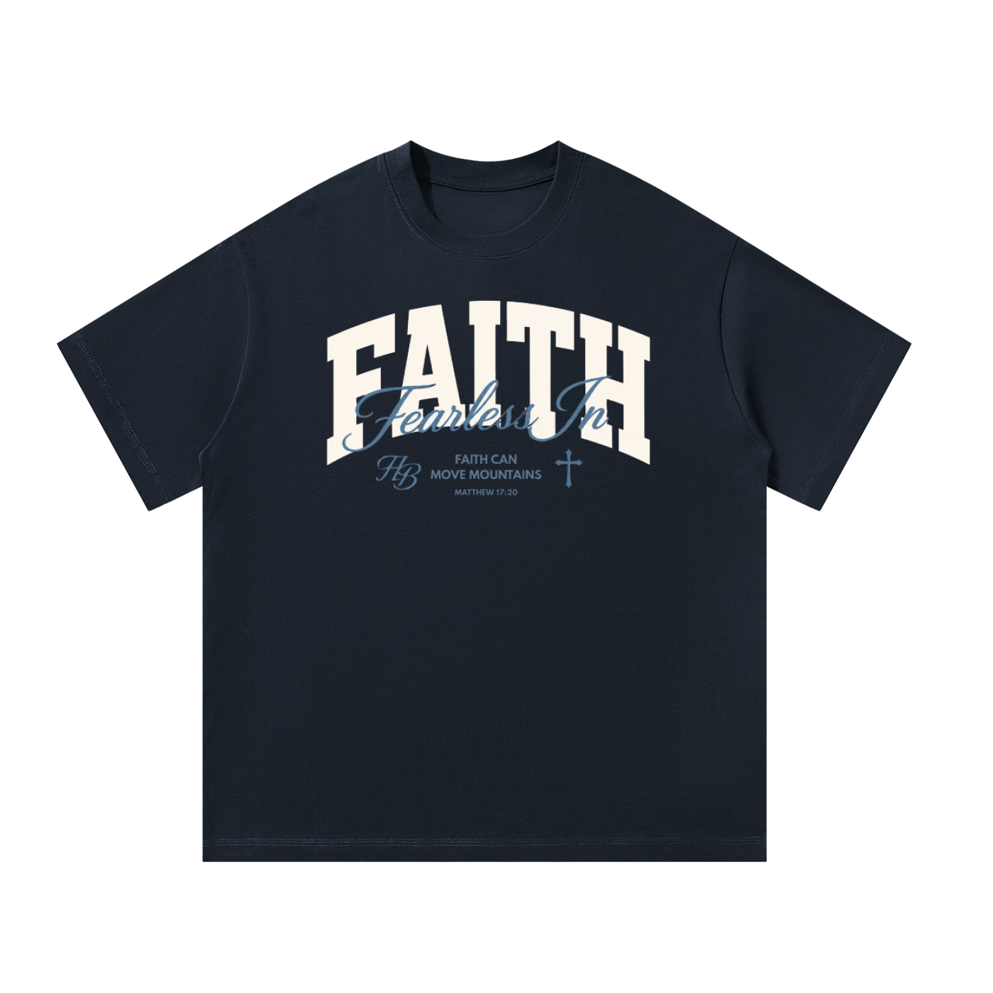 Oversized Fearless in Faith Tee