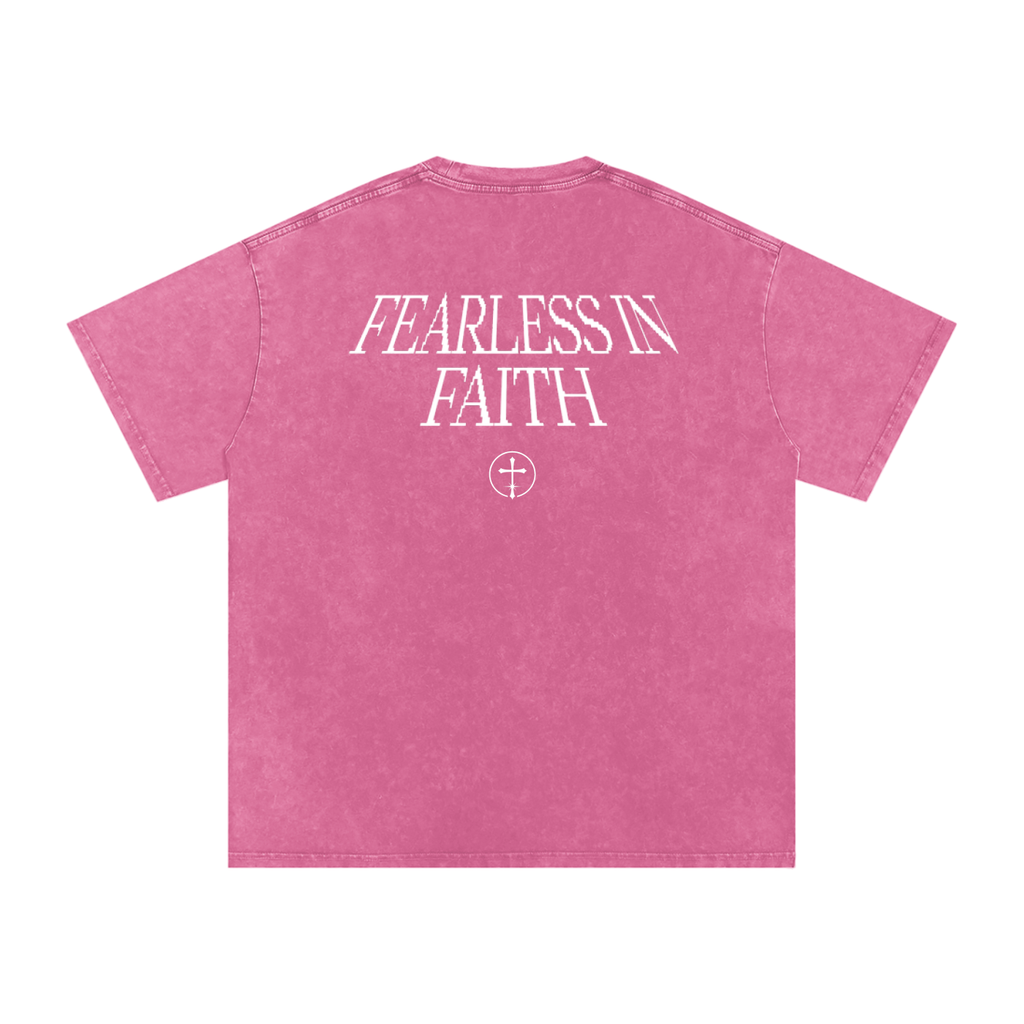 Washed Fearless in Faith Cotton Tee