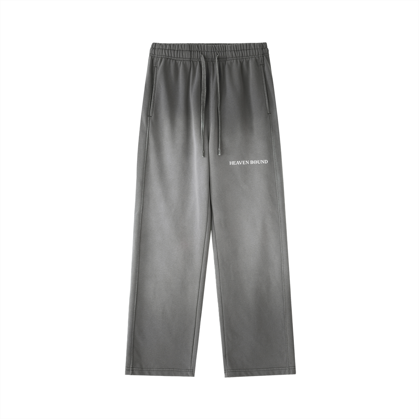 Washed Straight-Leg Logo Sweatpants