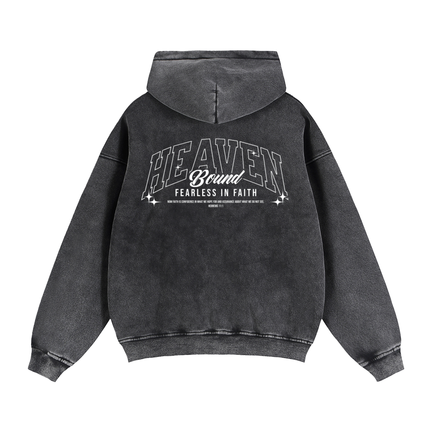 Washed Graphic Back Zip-Up