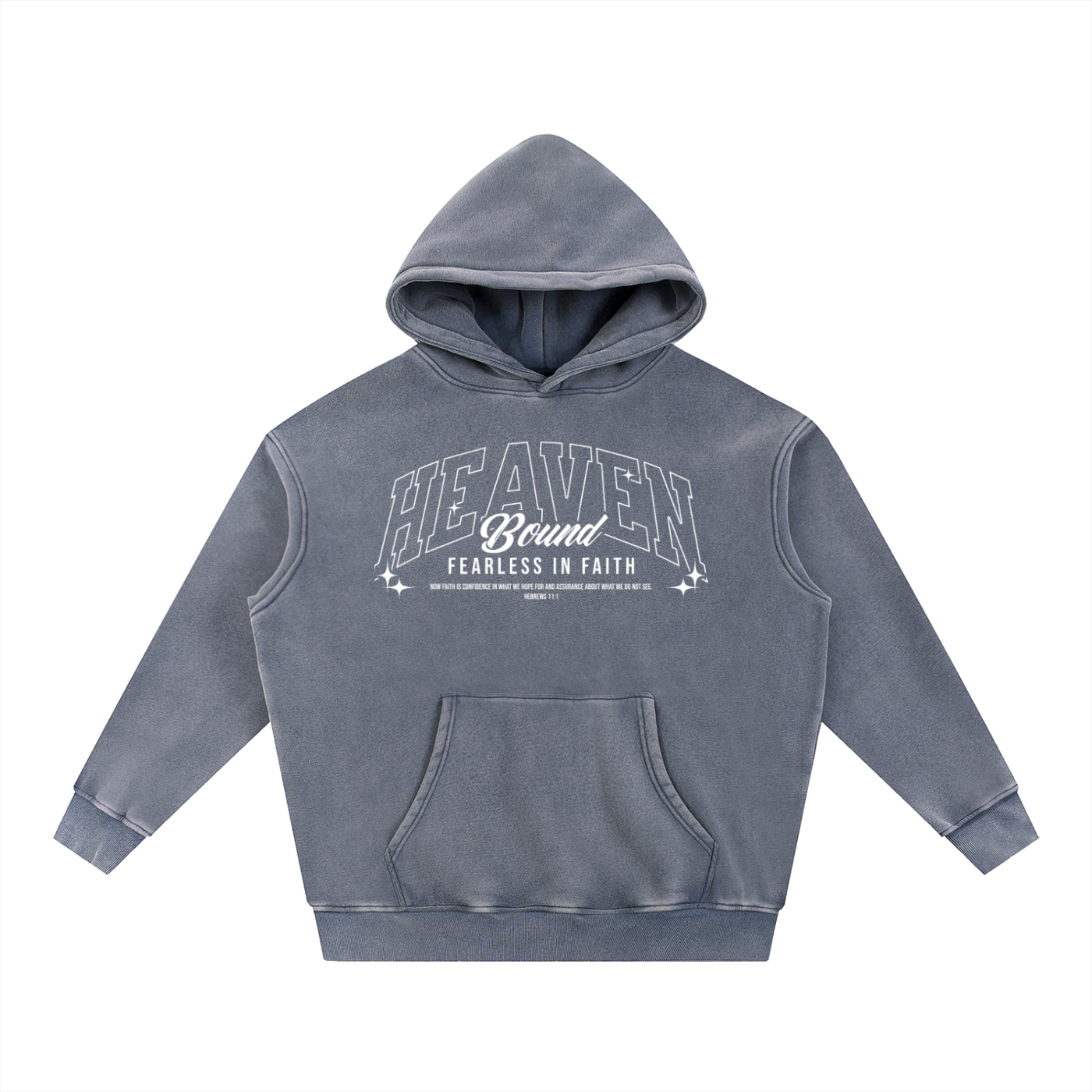 Washed Graphic Back Fleece Hoodie