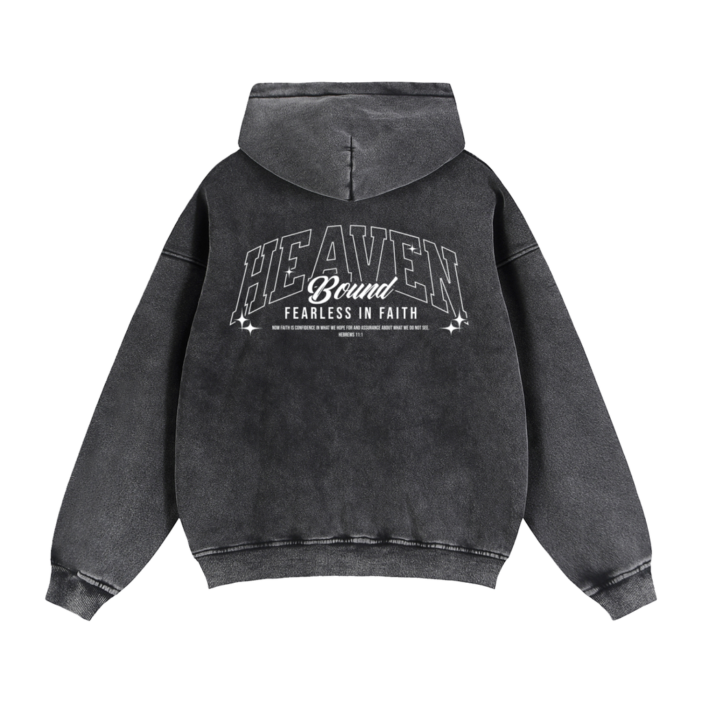 Washed Heaven Bound Star Zip-up